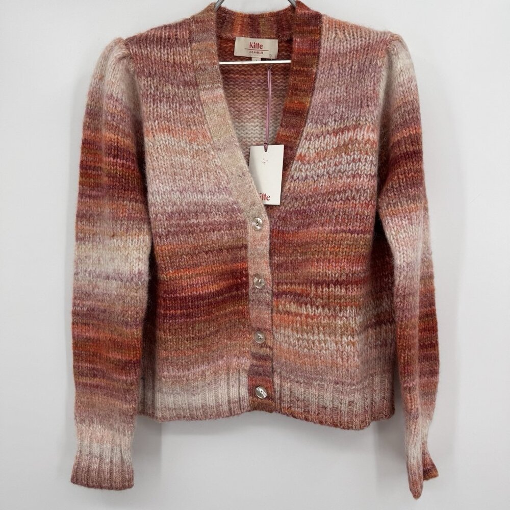 Kilte Collection The Bella Cardigan in Crimson sz M Women's
